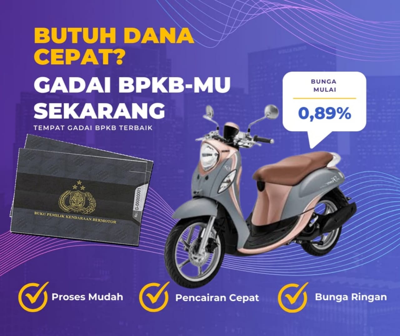 Pinjaman Dana Jaminan Bpkb Motor Yamaha Fino Fipremium Se Dapat Pinjaman Berapa? Seperti Ini Simulasinya